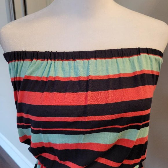 Ann Taylor Factory Striped Maxi Dress Peti… - Picture 3 of 3